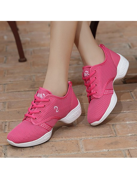 Spring And Summer New Mesh Breathable Adult Male And Female Dance Shoes Soft Sole Preschool Children's Jazz Fitness Square Dance Dance Shoes