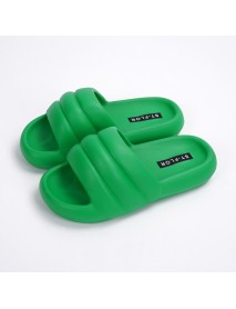 Feet Feeling Slippers EVA Rubber Plastic Minimalist Casual Home Men And Women's Fashion Slippers Flat Bottomed Slippers For External Wear Slip Pers