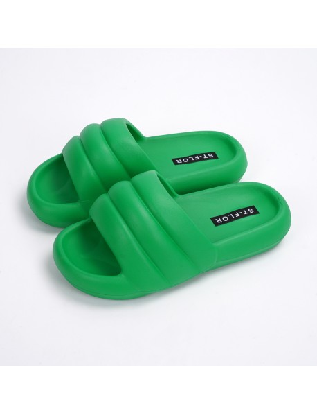 Feet Feeling Slippers EVA Rubber Plastic Minimalist Casual Home Men And Women's Fashion Slippers Flat Bottomed Slippers For External Wear Slip Pers