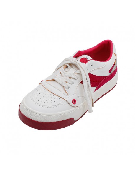 YC Bailu Shoes Industry Original Design Strawberry Little White Shoes  New Chinese Design By HT03 Women's Shoes