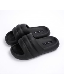 Feet Feeling Slippers EVA Rubber Plastic Minimalist Casual Home Men And Women's Fashion Slippers Flat Bottomed Slippers For External Wear Slip Pers