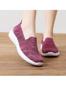 Foreign Trade Single Shoe Women  Spring And Autumn Festival Middle-Aged And Elderly Leisure Mom Shoes Cross-Border Wholesale Shallow Mouth Flat Shoes Manufacturer Direct Delivery