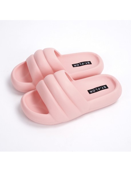 Feet Feeling Slippers EVA Rubber Plastic Minimalist Casual Home Men And Women's Fashion Slippers Flat Bottomed Slippers For External Wear Slip Pers