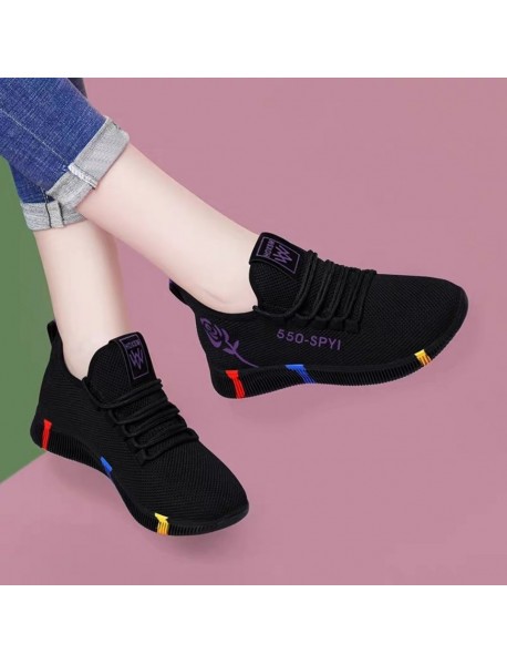 Foreign Trade Leisure Cloth Shoes Women's New Sports Shoes Women's Summer Single Shoes Women's Net Shoes Floor Stand Shoes Source Trend Sports Shoes