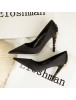 928-8 European And American Style Fashion Light Luxury Sexy Women's Shoes Fashion Flower Heel High Heel Wedding Shoes Pointed Silk Satin Single Shoes